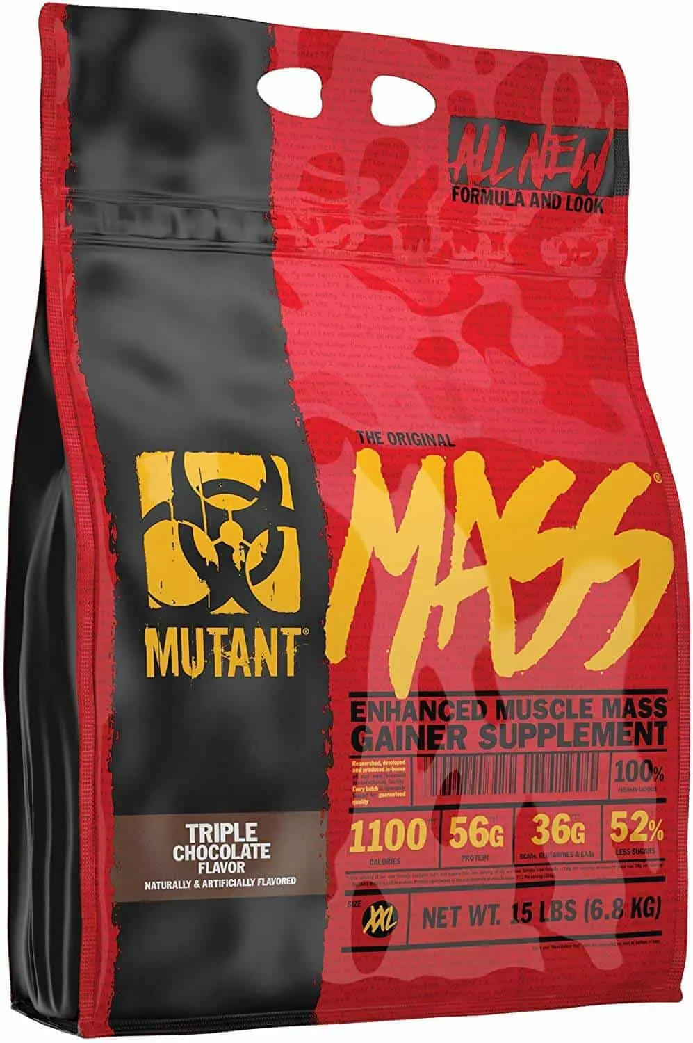 Mutant Mass – stor gainerförpackning med hög proteinhalt och över 1000 kcal per portion. Ett av dom bästa gainers 2025.