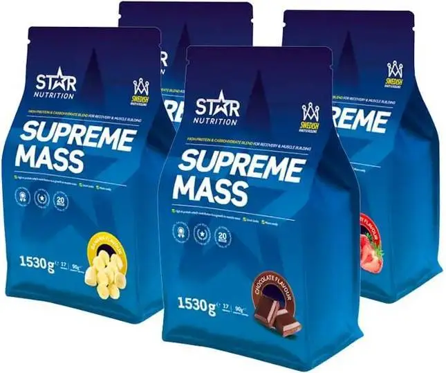Star Nutrition Supreme Mass – gainerförpackning med hög proteinhalt